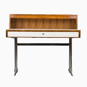 Bureau Mid-Century en Palissandre et Chrome, 1960s