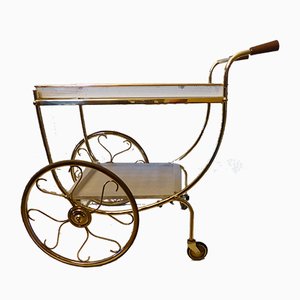 Swedish Brass Serving Cart by Josef Frank for Svenskt Tenn