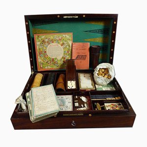 Large Antique Game Box
