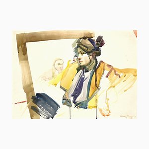 Anastasia Kurakina, Portrait, Watercolor, 2014