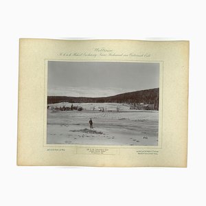 Parque Yellowstone, cuenca géiser superior, foto de época original, 1893