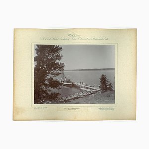 Lago Yellowstone, foto de época original, 1893