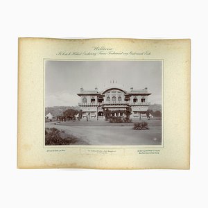 Bungalow India, Gwaliar, Dak, Foto vintage original, 1893