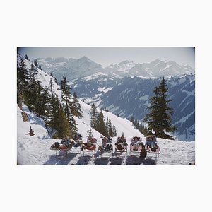 Se prélasser à Gstaad, Slim Aarons, 20e siècle, Photographie