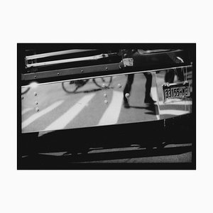 Untitled #24 (Self Portrait on Truck) from New York, Black and White Photograph, 2017