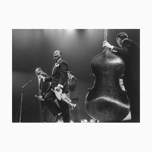 Louis Armstrong en el escenario, siglo XX, fotografía