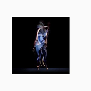 Abstract Dancers, Dark Blue 5, 2019, Photograph