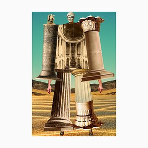 Plate No. 150, Abstract, Collage, Greek Columns, History