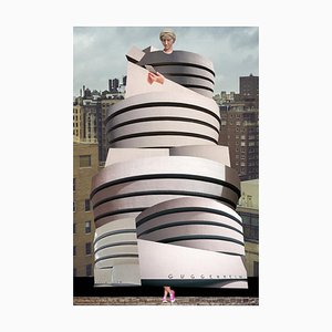Lámina nº 196, Abstracto, Collage, Arquitectura, Edificio Guggenheim