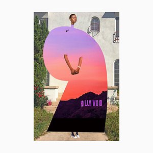 Teller Nr. 356, Abstrakt, Collage, Hollywood, Sonnenuntergang