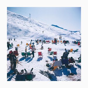 Skiers at Verbier, Slim Aarons, 20th Century, Skiing