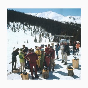 Picnic Snowmass, Slim Aarons, 20° secolo, Neve