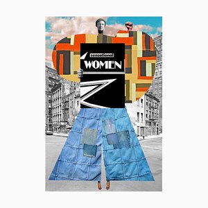 Assiette No. 229, Abstract, Collage, Women in History
