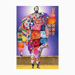 Plato No. 129, Abstract, Collage, Knitting, Men in History