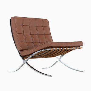 Leather Barcelona Chair by Ludwig Mies Van Der Rohe for Knoll Inc. / Knoll International, 1962