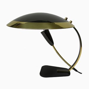 Black Brass Table Lamp, 1950s, Italy