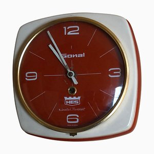 Reloj de pared indio de caja de metal pesado