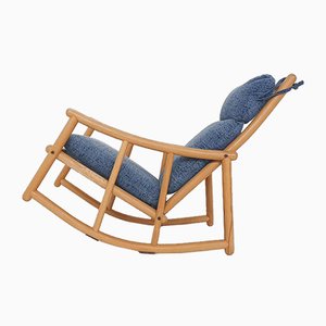 Fauteuil à Bascule Scandinave en Bouleau, 1960s