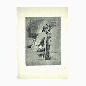 Théodore Stravinsky, Ballerine au Repos, Gravure, 1932