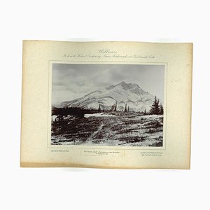 Desconocido, Canadá, Bauff Panorama from the Hoodoh, foto de época original, 1893