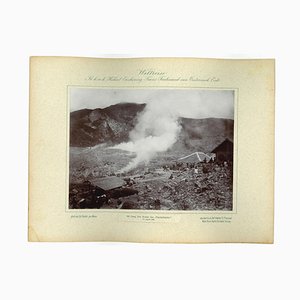Inconnu, Java, le Cratère Papundujyan, Photo Vintage Originale, 1893