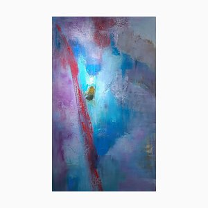 Earth's Lost Remains 1, Pintura al óleo expresionista abstracta, 2019