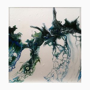Windermere, Pintura expresionista abstracta, Acrílico sobre tablero, 2018