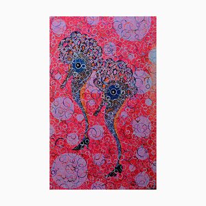 The Two Bettys, Contemporary Abstract Oil Painting