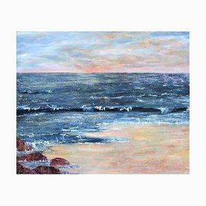 Penny Rumble, All Good Days Come to an End, A Contemporary Seascape, Oil on Canvas, 2019