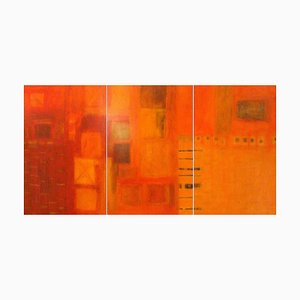 Harmonics, Large Contemporary Abstract Triptych