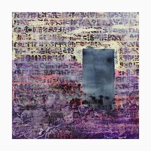 Menhir, Contemporary Encaustic Wax Painting, 2020