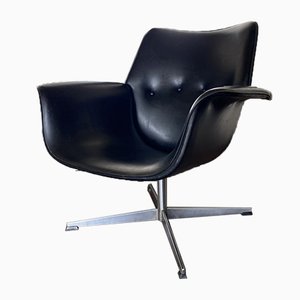 Modernist Black Lounge Chair, 1960s