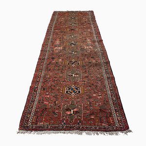 Long Vintage Middle Eastern Karajar Entrance Hall Rug, 1930s