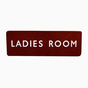 Vintage British Rail Ladies Room Enamel Sign