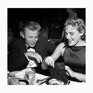 James Dean & Ursula Andress Silver Gelatin Resin Print Framed in White by Michael Ochs Archive