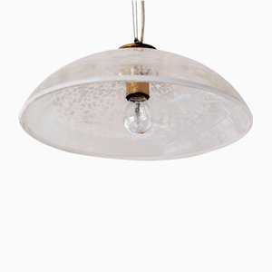 Mottled Glass Pendant Light from Peill & Putzler, 1970s