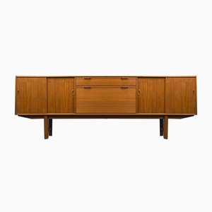 Credenza grande in teak con mobile bar di Fristho, Paesi Bassi, anni '60