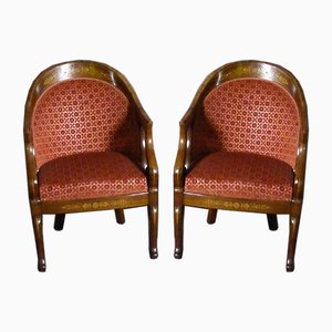 Antique Charles X Chairs, Set of 4