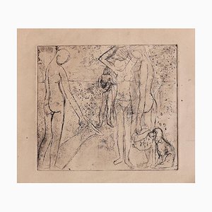 Figures - Original Etching - Mid-20th Century