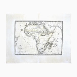 Mappa dell'Africa di C. Brue, 1820
