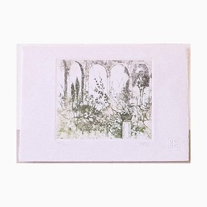 Giuseppe Giorgi - Landscape - Aguafuerte original sobre papel - años 80