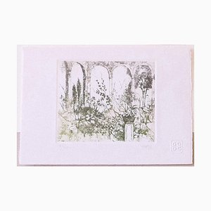 Giuseppe Giorgi - Landscape - Original Etching on Paper - 1980s