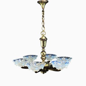 Vintage Art Deco Ceiling Lamp from Petitot & Ezan