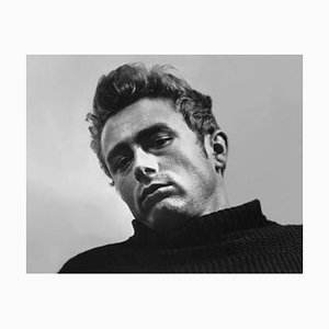 James Dean Archival Pigment Print Framed in White by Alamy Archives