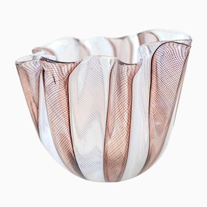 Murano Glass Zanfirico Vase by Paolo Venini for Venini, 1960s