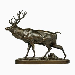 Alfred Jacquemart, Bronze Plastic Deer
