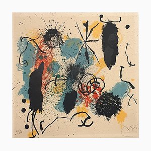 Joan Miro - Ich arbeite wie ein Gärtner - Lithographie - 1964