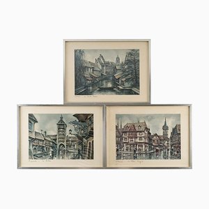 Framed Reproductions, Set of 3