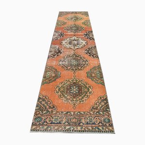 Tapis de Couloir Oushak Vintage en Laine, Turquie