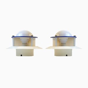 Vintage Danish Space Age Wall Lights from Design-Light, 1980s, Set of 2